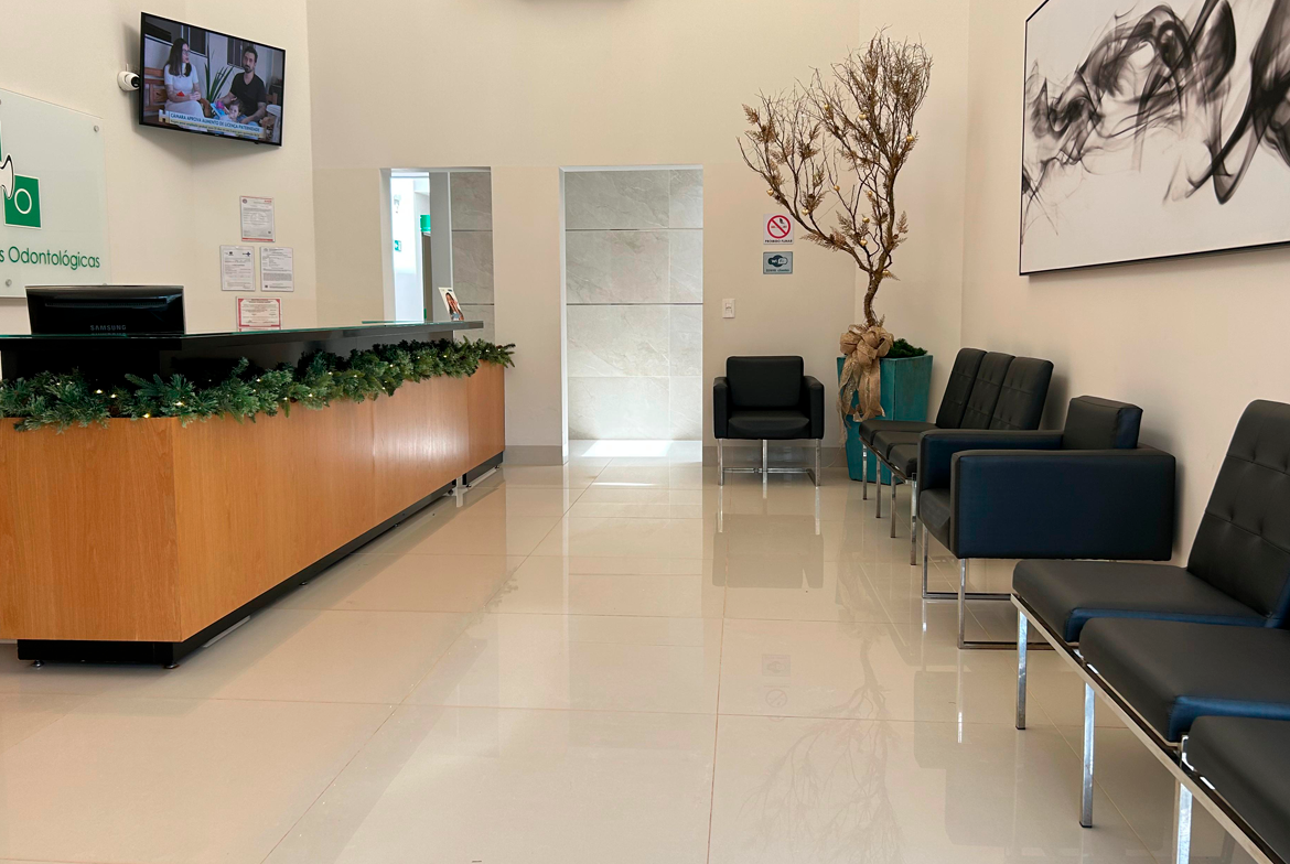 Recepção da clínica