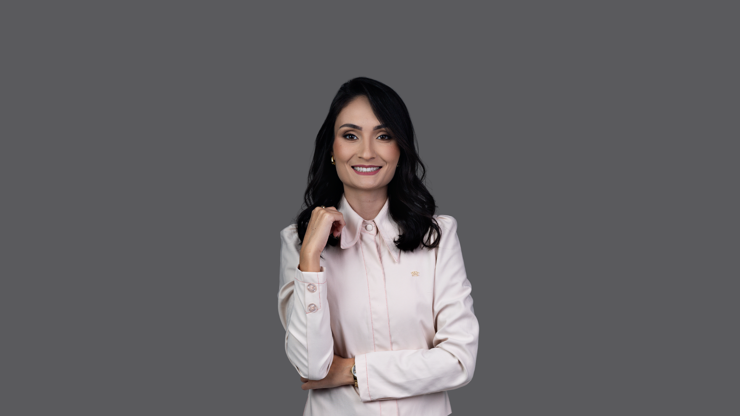 Foto da Thaís Machado no consultório